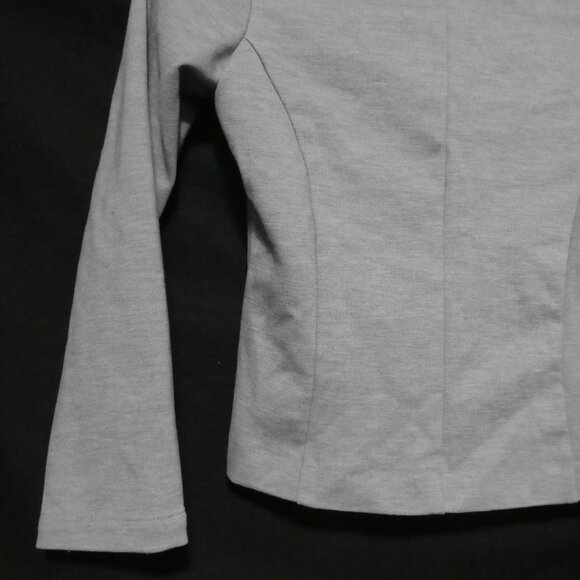 H&M | 7-8 years | Grey Dress Jacket | Button-Up Front | Pink Flower and Bow - Picture 13 of 15